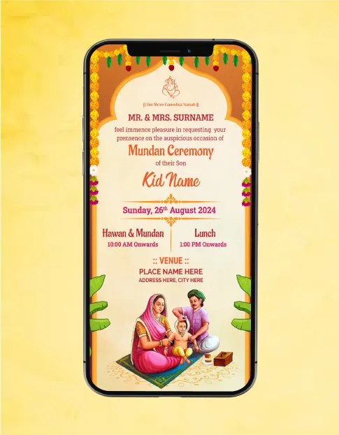 Mundan-Ceremony-Invitation-Card